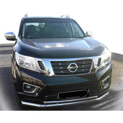 Купить Передний ус ST014 (нерж) для Nissan Navara/NP300 2016- гг