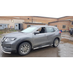 Купить Боковые трубы (2 шт, нерж) для Nissan X-trail T32/Rogue 2014-2021 гг