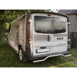 Купить Задняя защита AK006 (нерж) для Opel Vivaro 2001-2015 гг