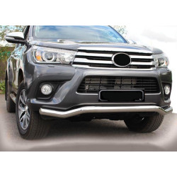 Купить Передняя защита ST007 (нерж) для Toyota Hilux 2015- гг