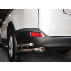 Купить Задние уголки AK003-double (нерж) для Toyota Rav 4 2013-2018 гг