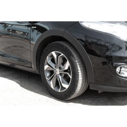 Купити Накладки на арки (8 шт, чорні) HB – метал для Renault Megane III 2009-2016 рр