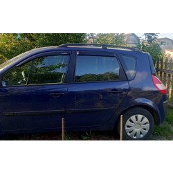 Купити Рейлінги Чорні (2 шт) Довга база (Grande) для Renault Scenic/Grand 2003-2009 рр
