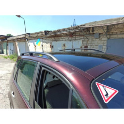 Купити Рейлінги Чорні (2 шт) Довга база (Grande) для Renault Scenic/Grand 2003-2009 рр