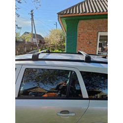 Купити Багажник (поперечини) на інтегровані рейлінги Skybar V2 120 см (2 шт) Чорний для Volkswagen Touareg 2018- рр