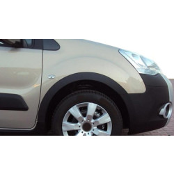 Купить Накладки на арки (4 шт, черные) 1 боковая дверь, Металл для Peugeot Partner Tepee 2008-2018 гг