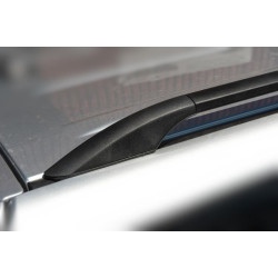 Купити Рейлінги Чорні Турецькі Довга база, Пластикові ніжки для Toyota Rav 4 2006-2013 рр