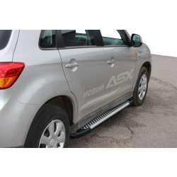 Купить Боковые пороги Line (2 шт., алюминий) для Mitsubishi Eclipse Cross