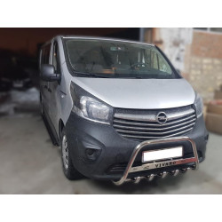 Купить Кенгурятник WT003-4 (нерж.) Без надписи для Opel Vivaro 2015-2019 гг