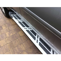 Купити Бокові пороги Sunrise (2 шт., алюміній) для Mitsubishi Pajero Sport 2008-2015 рр