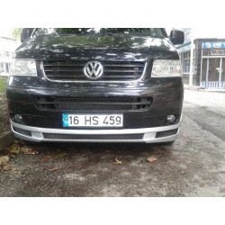 Купить Передняя нижняя юбка ABT с усами (под покраску) для Volkswagen T5 Transporter 2003-2010 гг