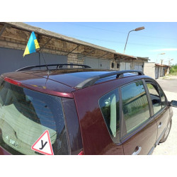 Купити Рейлінги Чорні (2 шт) Коротка база для Renault Scenic/Grand 2003-2009 рр