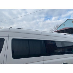 Купити Рейлінги DD 340 см, Чорний мат, чавунна ніжка для Mercedes Sprinter W907/W910 2018- рр
