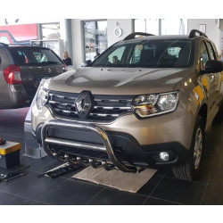 Купить Кенгурятник без надписи WT003 (нерж.) для Renault Duster 2018-2024 гг