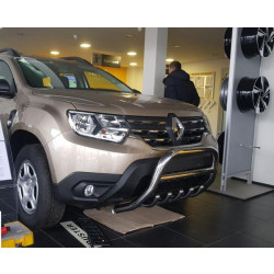 Купить Кенгурятник без надписи WT003 (нерж.) для Renault Duster 2018-2024 гг