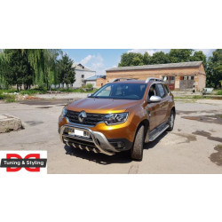 Купить Кенгурятник без надписи WT003 (нерж.) для Renault Duster 2018-2024 гг