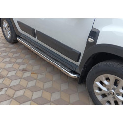 Купить Боковые пороги Premium (2 шт., нерж.) Ø60 для Renault Duster 2018-2024 гг