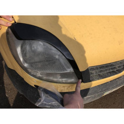 Купити Війки (2 шт., Чорний ABS) (2003-2008) Чорний глянець для Renault Kangoo рр