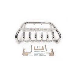 Купить Кенгурятник WT003-4 (нерж.) С надписью для Opel Vivaro 2015-2019 гг