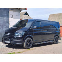 Купить Кенгурятник WT003-4 (нерж) 60 мм, с надписью для Volkswagen T6