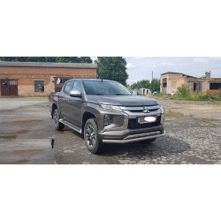 Купить Передняя защита ST008 (нерж) для Fiat Fullback 2016- гг