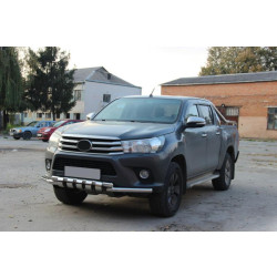 Купить Передняя защита F3-34 (нерж.) для Toyota Hilux 2015- гг