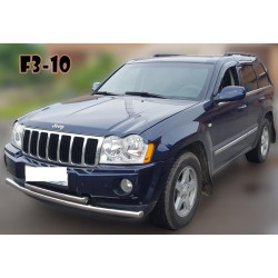 Купить Передняя защита ST014 (нерж.) d60/42 для Jeep Grand Cherokee WK 2004-2010 гг