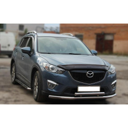 Купить Передняя защита ST014 (нерж.) d60/42 для Mazda CX-5 2012-2017 гг