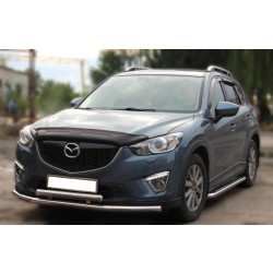 Купить Передняя защита ST014 (нерж.) d60/60 для Mazda CX-5 2012-2017 гг