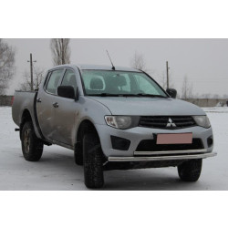 Купить Передняя защита ST014 (нерж.) d60/42 для Mitsubishi L200 2006-2015 гг