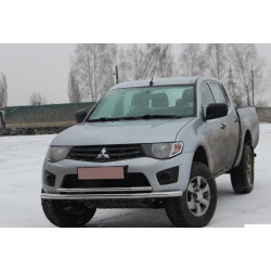 Купить Передняя защита ST014 (нерж.) d60/42 для Mitsubishi L200 2006-2015 гг