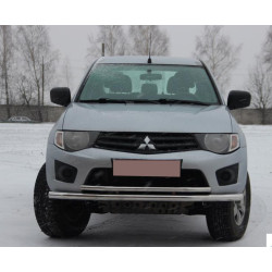 Купить Передняя защита ST014 (нерж.) d60/60 для Mitsubishi L200 2006-2015 гг