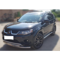Купить Передняя защита ST014 (нерж.) d60/60 для Mitsubishi Outlander 2006-2012 гг