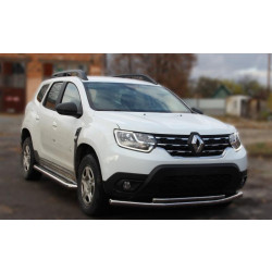 Купить Передняя защита ST014 (нерж.) d60/42 для Renault Duster 2008-2017 гг