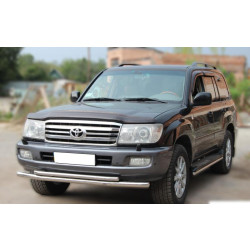 Купить Передняя защита ST014 (нерж.) d60/60 для Toyota Land Cruiser 100