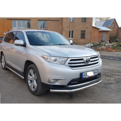 Купить Передняя защита ST014 (нерж.) d60/42 для Toyota Highlander 2008-2013 гг