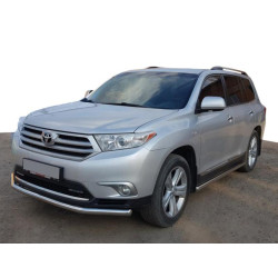 Купить Передняя защита ST014 (нерж.) d60/60 для Toyota Highlander 2008-2013 гг