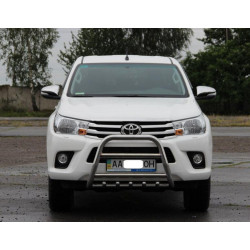 Купить Кенгурятник QT006 (нерж.) для Toyota Hilux 2015- гг