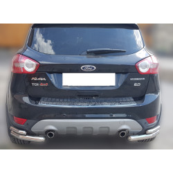 Купить Задние двойные уголки AK003-double (2 шт, нерж) для Ford Kuga 2008-2013 гг