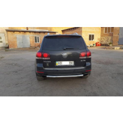 Купить Задняя защита AK002 (2 шт., нерж) для Volkswagen Touareg 2002-2010 гг