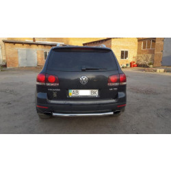 Купить Задняя защита AK002 (2 шт., нерж) для Volkswagen Touareg 2002-2010 гг