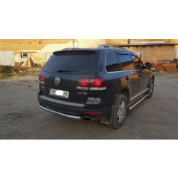 Купить Задняя защита AK002 (2 шт., нерж) для Volkswagen Touareg 2002-2010 гг