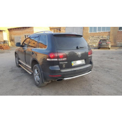 Купить Задняя защита AK002 (2 шт., нерж) для Volkswagen Touareg 2002-2010 гг