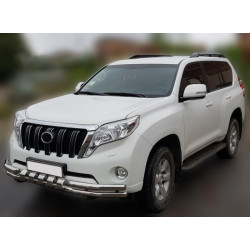Купить Передняя защита F3-31 (нерж) для Toyota Land Cruiser Prado 150