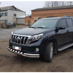 Купить Передняя защита F3-31 (нерж) для Toyota Land Cruiser Prado 150