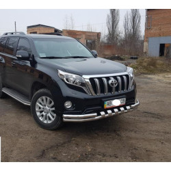 Купить Передняя защита F3-31 (нерж) для Toyota Land Cruiser Prado 150