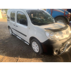 Купити Бічні труби BB002 (2 шт., нерж.) 70 мм, довга база для Renault Kangoo 2008-2020 рр