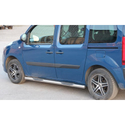 Купити Бічні труби (2 шт., нерж.) 70мм, коротка база з пластиковими вставками для Mercedes Citan 2013-2021 рр