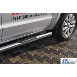 Купити Бічні труби (2 шт., нерж) 60мм для Volkswagen Amarok 2010-2022 рр