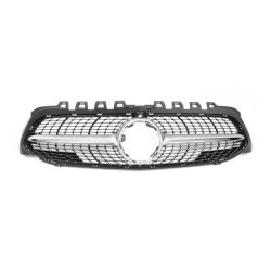 Купити Передня решітка Diamond Silver (для 2018-2022) для Mercedes A-сlass W177 2018- рр